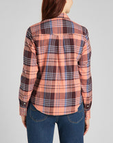 LEE REGULAR WESTERN SHIRT KOSZULA W KRATĘ DŁUGI RĘKAW DESERT ORANGE L45SXAOB 112140154